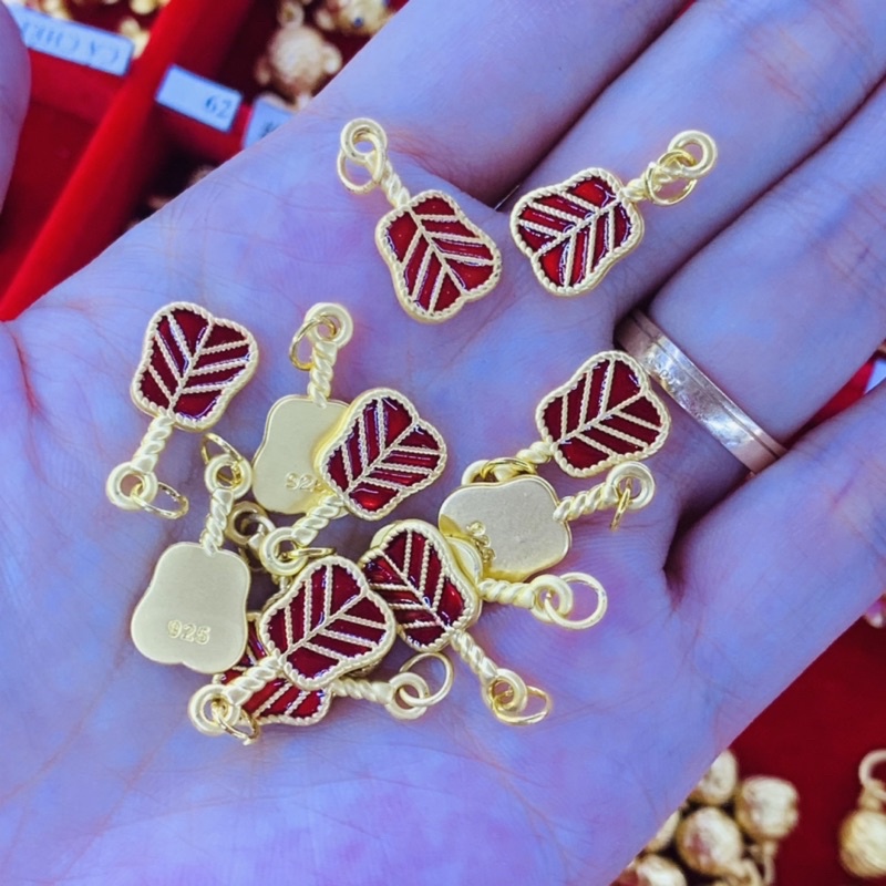 Charm Quạt Ba Tiêu Đỏ làm vòng DIY