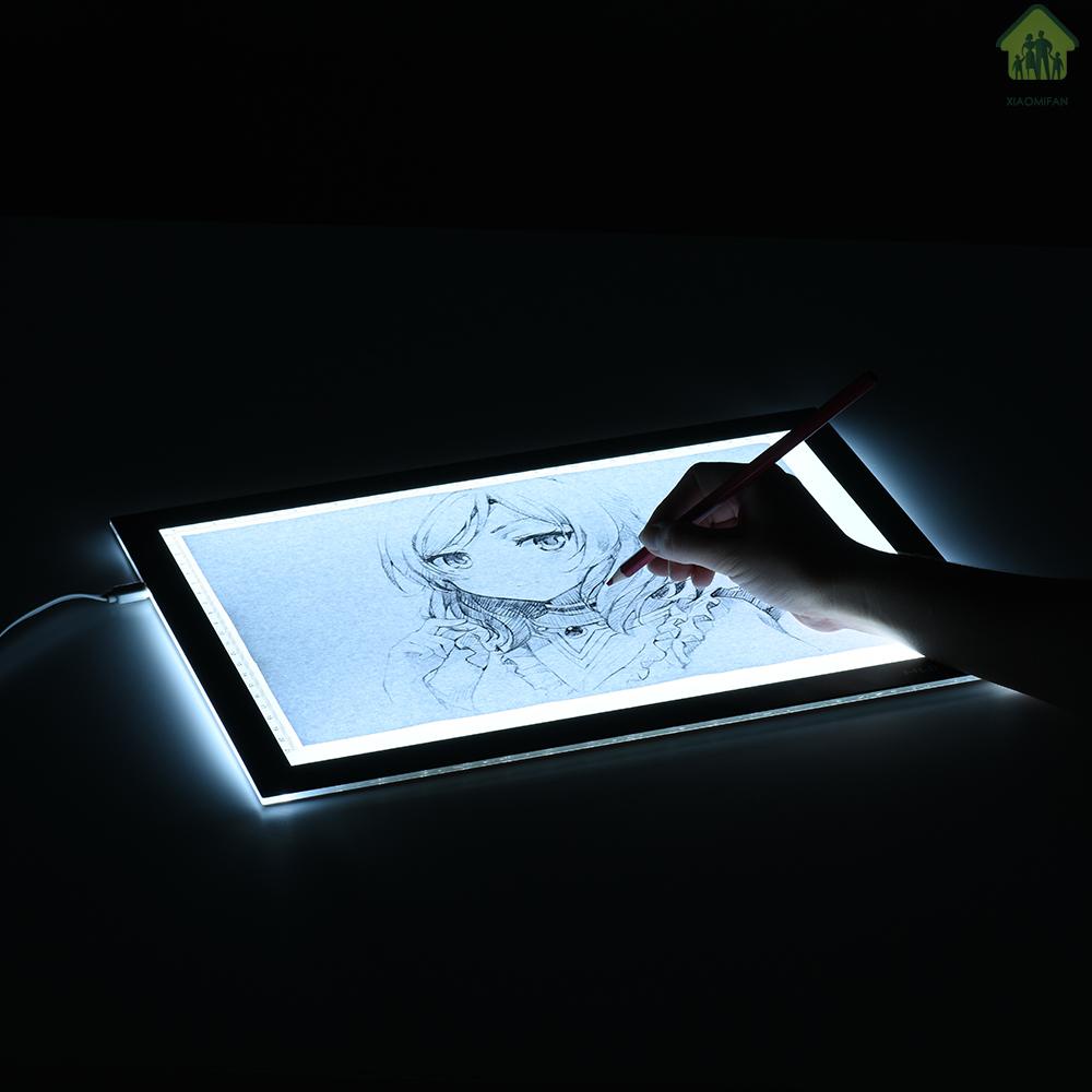 XM Huion L4S Protable Ultra-thin LED Light Pad Acrylic Panel LED Drawing Light Pad Powered by USB with Adjustable Brightness