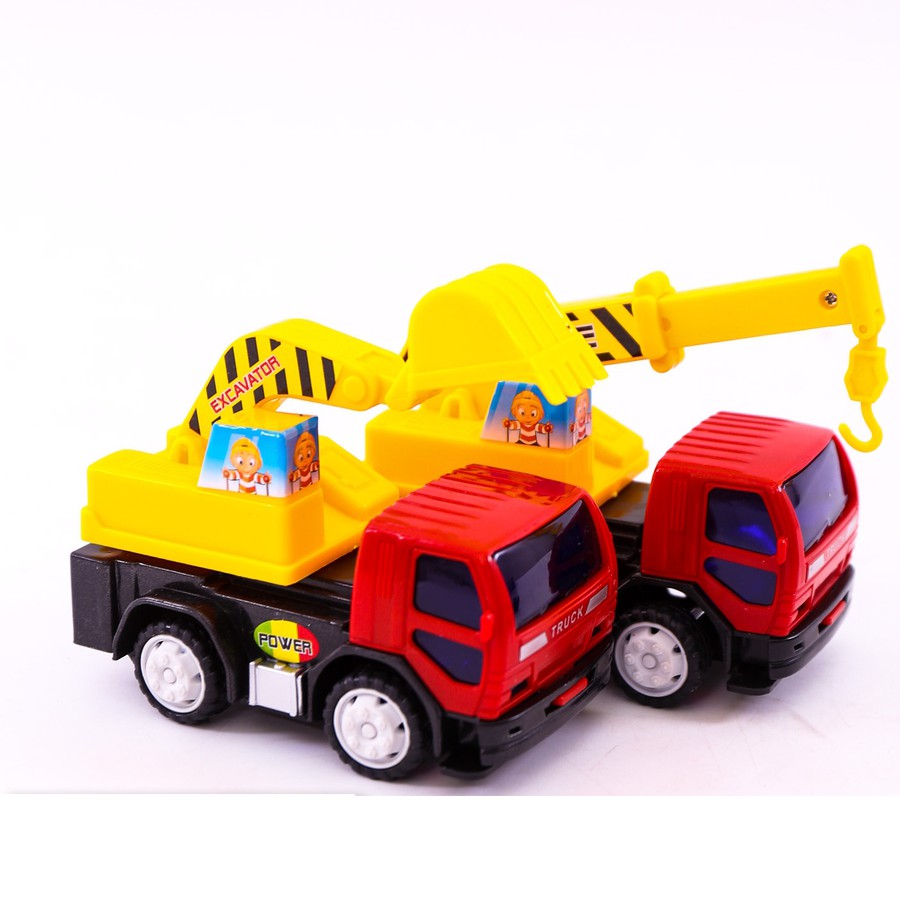 Bộ đồ Chơi 6 Xe Ô tô Công Trình Cao Cấp 11cm