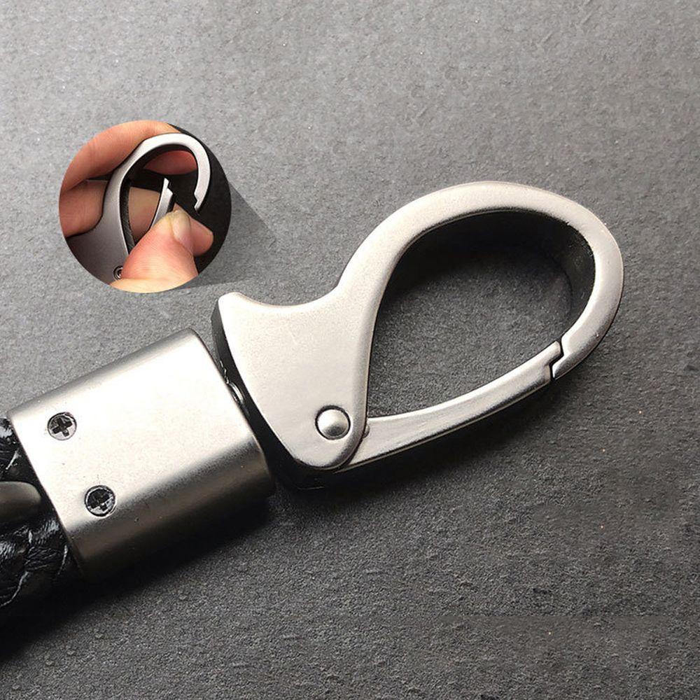 LANFY Móc Chìa Khóa Bằng Da PU Nhiều Màu Tự Làm Cho Nam Và Nữ