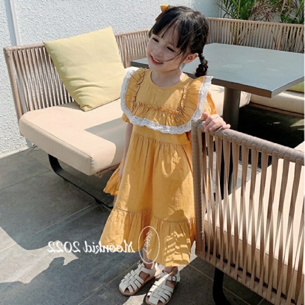 Váy đầm ren ngực công chúa cho bé gái 8-20kg