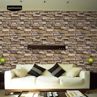 Giấy dán tường 3D hình gạch 10M