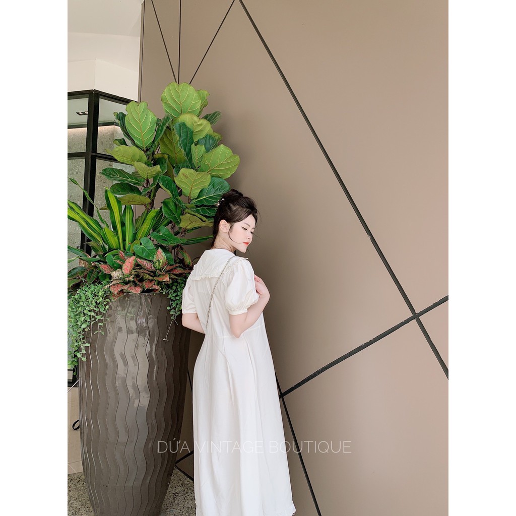 Đầm maxi cổ bẻ dáng suông cao cấp | BigBuy360 - bigbuy360.vn