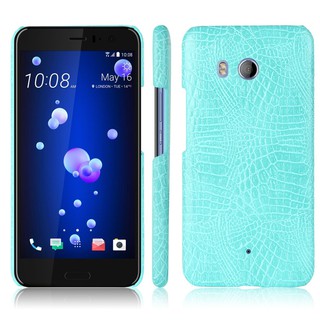 For HTC U11 Case Crocodile Pattern Skin Hard Cover