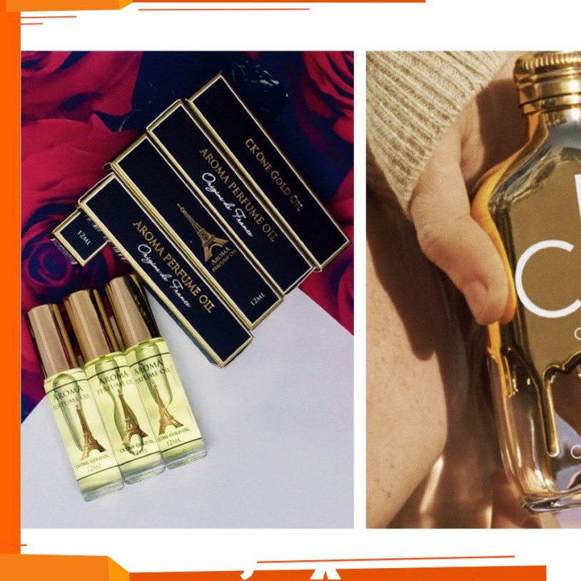 CK GOLD CHO NAM Tinh dầu nước hoa Pháp dạng lăn 12ml - CK ONE GOLD