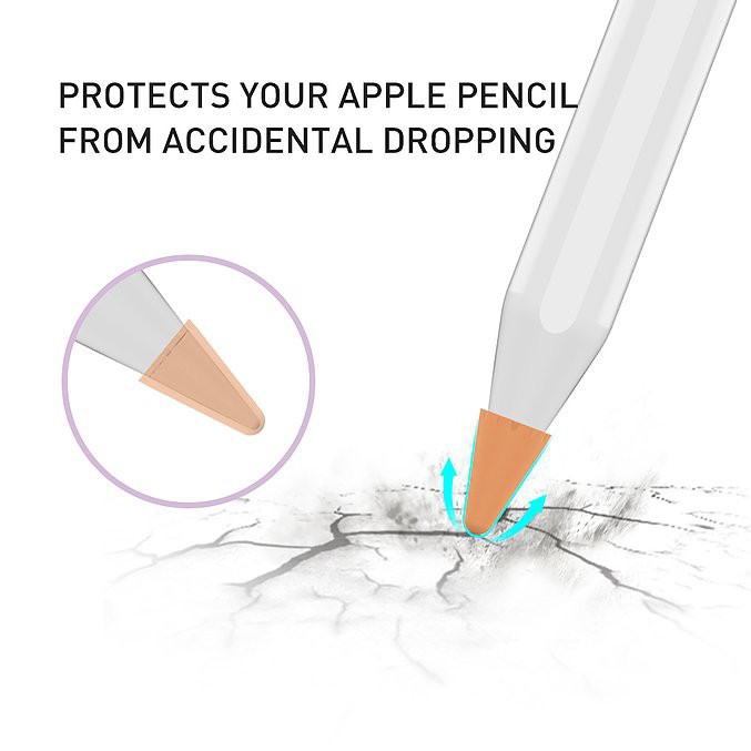 Bảo Vệ Đầu Bút Apple Pencil 1, 2 Bộ 8 Đầu Silicone Aha Style  Silicone Tip Cover