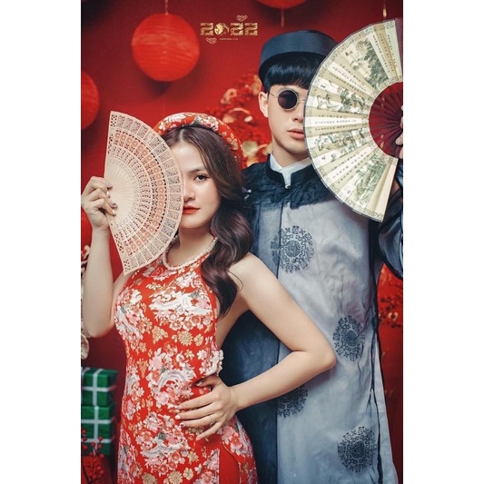 áo yếm hạc đỏ chụp tết | BigBuy360 - bigbuy360.vn