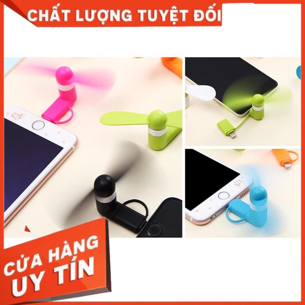 Quạt 2 cánh, Quạt mini usb cắm điện thoại nhỏ gọn tiện lợi, giải nhiệt mùa hè, siêu giảm giá vào hè