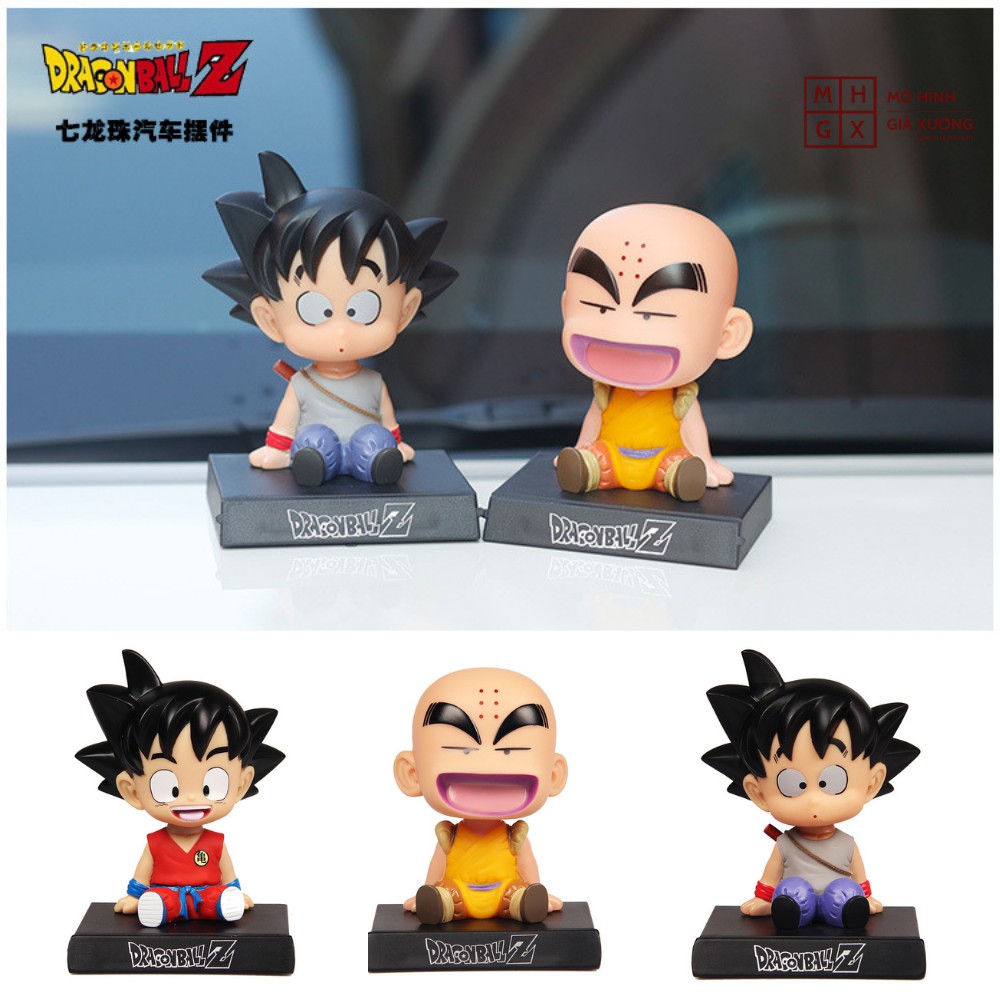 Mô Hình Lắc Đầu Krillin  Dragon Ball - Trang Trí xe hơi - Trang trí bàn học - Bàn làm Việc - Quà Tặng