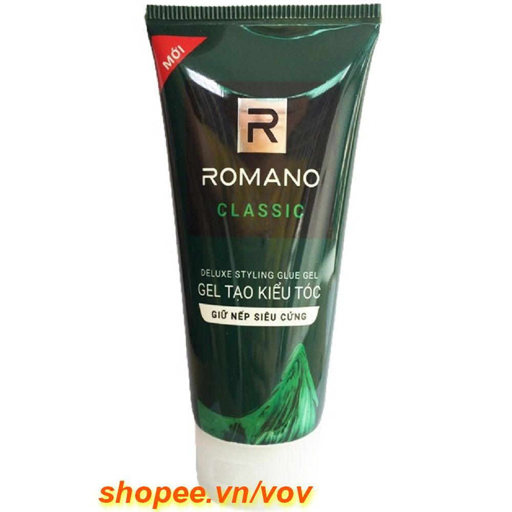 Gel Vuốt Tóc 150g Romano Classic Giữ Nếp Siêu Cứng, 100% Chính Hãng, vov Cung Cấp Và Bảo Trợ.