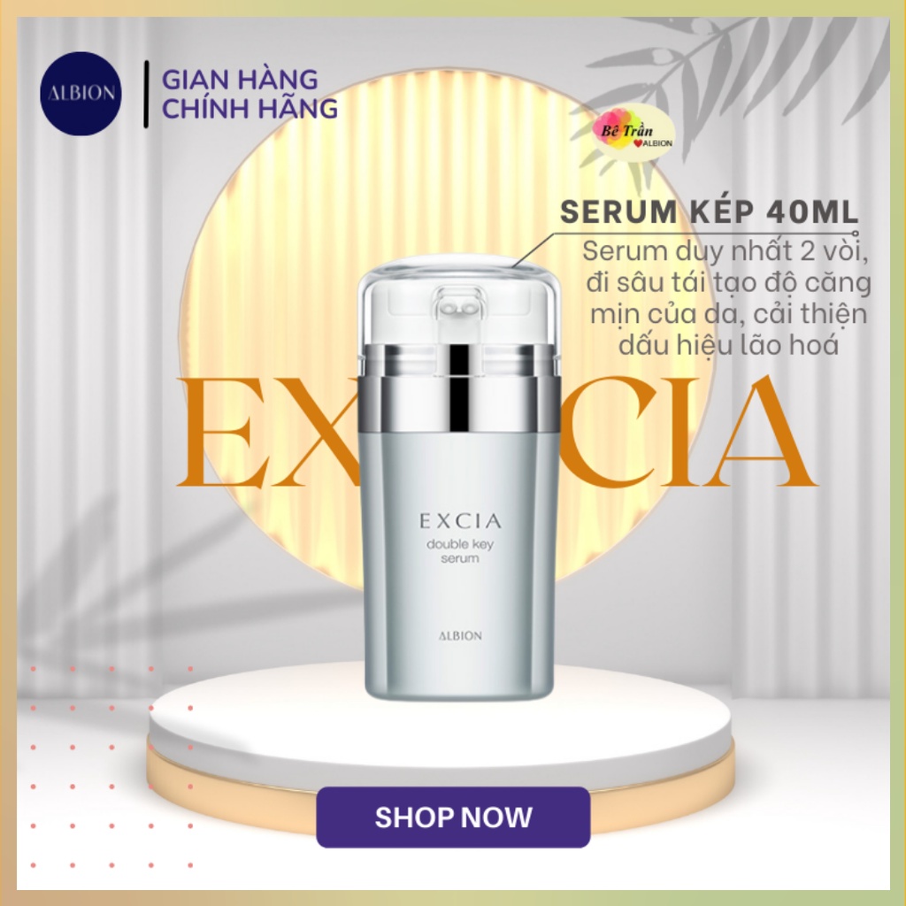Mẫu mới Tinh chất kép chống lão hoá EXCIA Double Serum Key
