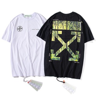 Áo thun off-white tay ngắn chất cotton in chữ thời trang