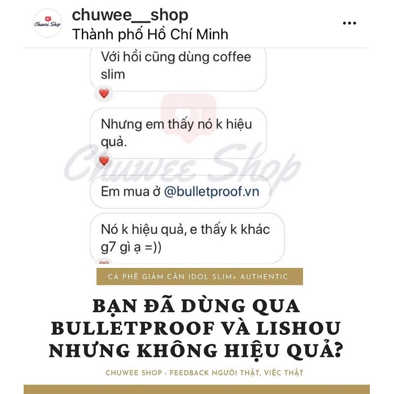 [CHÍNH HÃNG] IDOL Slim+ Coffee giảm cân - Cà Phê Giảm Cân Thái Lan - Chuwee Shop