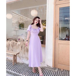 Đầm tím tiểu thư dúng đi chơi dịu dàng