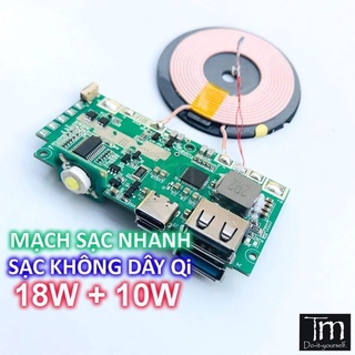 Mạch sạc dự phòng không dây 18w + 10w