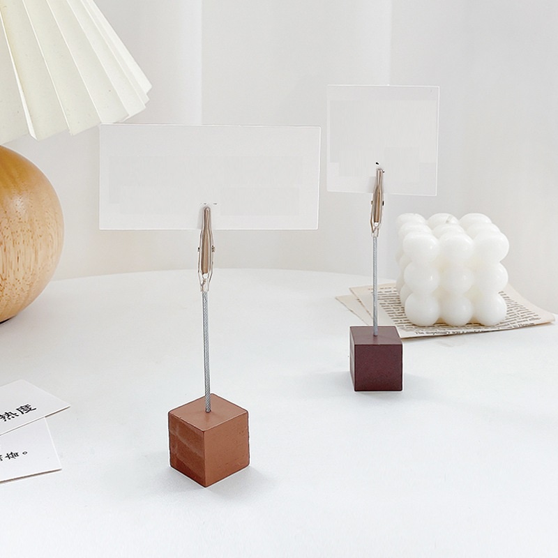 1 Kẹp Ảnh/Hình Ảnh/Hình Ảnh Bằng Gỗ Mini Để Bàn Màu Sắc Retro C6891