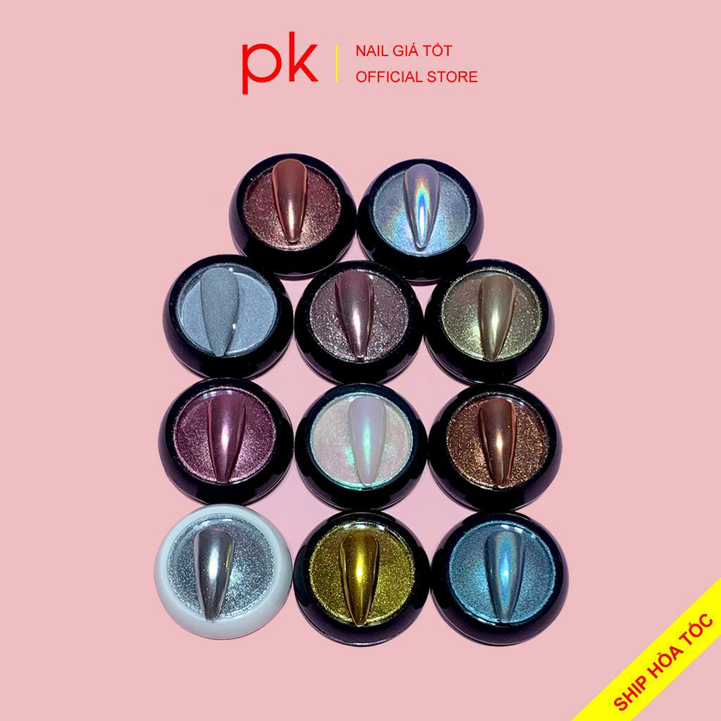 Bột tráng gương nail nhiều màu trang trí móng