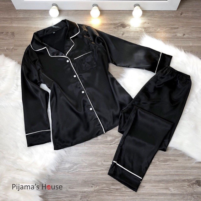 Bộ ngủ lụa dài tay đẹp | BigBuy360 - bigbuy360.vn