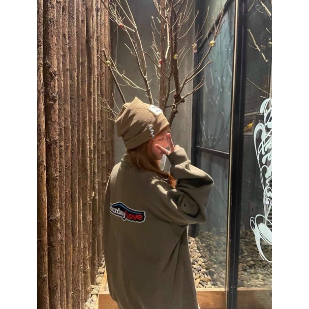 Áo Nỉ Zip Saturday Love Nữ🌸weater cao cổ dài tay,Thun hoodie from Unisex | BigBuy360 - bigbuy360.vn