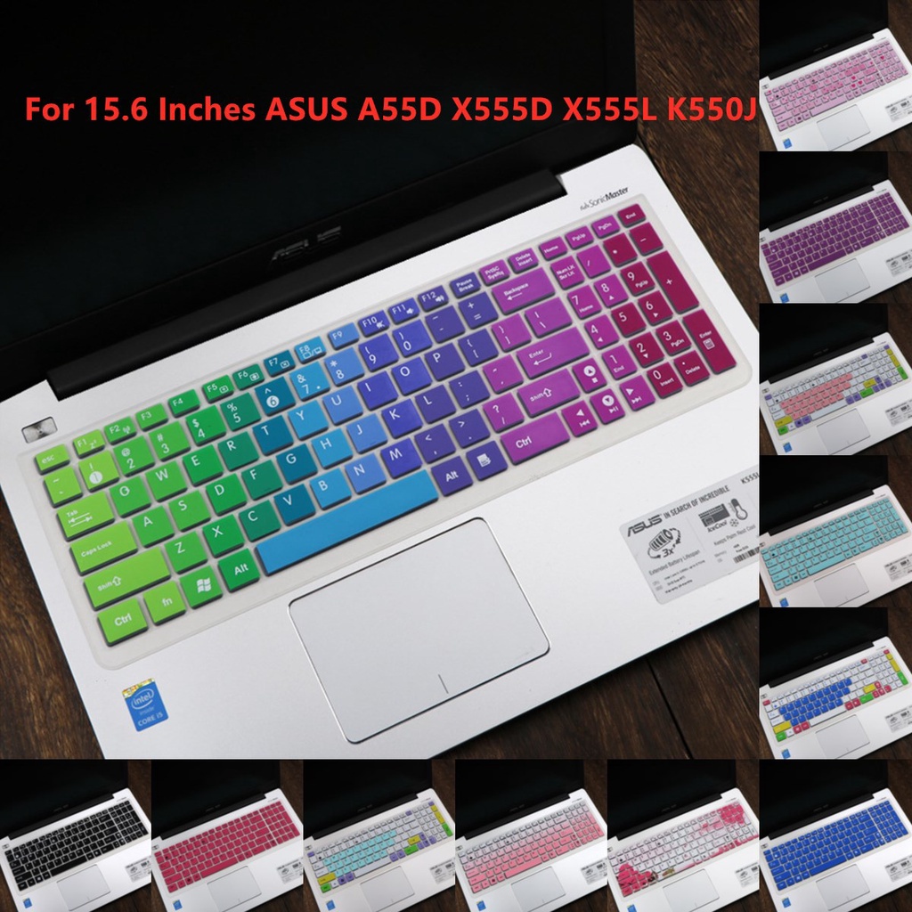 Miếng Dán Bàn Phím Silicone Siêu Mỏng Cho ASUS A55D X555D X555L K550J A556U X540S 15.6 Inch
