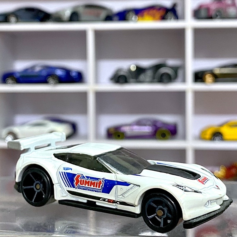 Xe mô hình Hot Wheels Loose CHEVY CORVETTE C7R Summit Racing tỉ lệ 1:64
