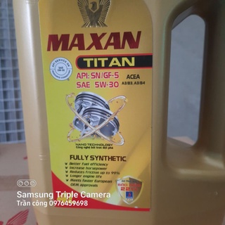 Nhớt ô tô 100% tổng hợp nhớt xe du lịch 4 lít
