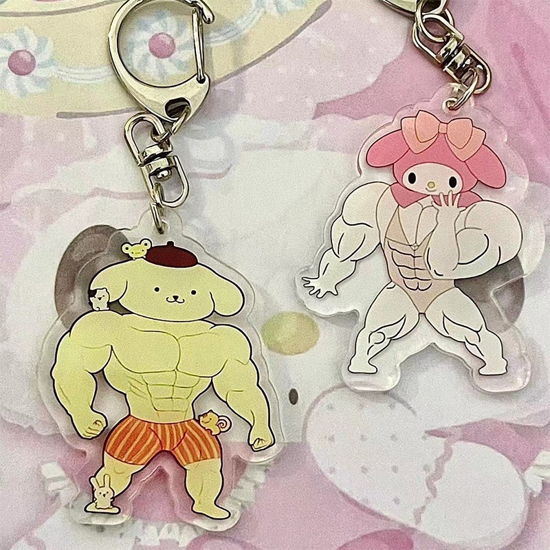 SANRIO Móc Khóa Hình Nhân Vật Hoạt Hình Kuromi Đáng Yêu