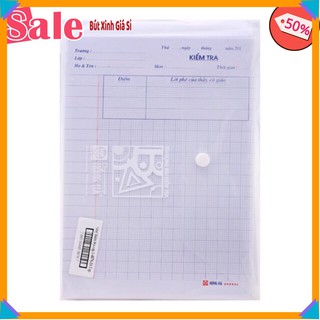 1 túi = 10 tập giấy kiểm tra Hồng Hà 4 ô ly (1 túi =10 tập x 6 tờ đôi )