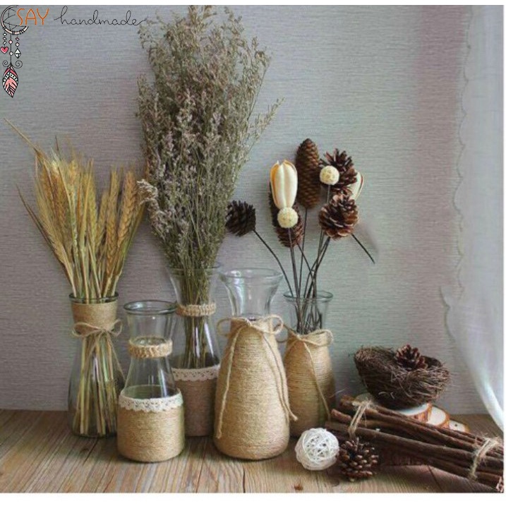 Dây thừng trang trí, 1mm, 1.5mm, 2mm, 3mm, 4mm, dài 5m, dây đay làm handmade, đồ cào móng mèo, decor, handmade