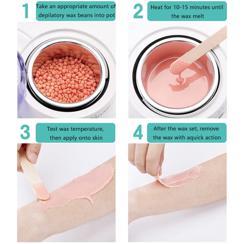 Sáp Wax 💝FREESHIP💝 Sáp Wax Lông Nóng HARD WAX BEAN 100GRAM - Tặng Kèm Que Wax | BigBuy360 - bigbuy360.vn