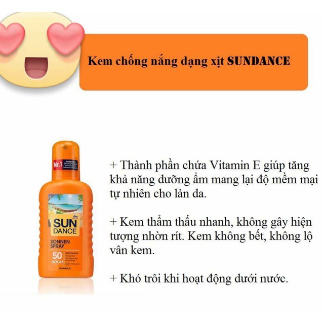 CHỐNG NẮNG SUNDANCE DẠNG XỊT