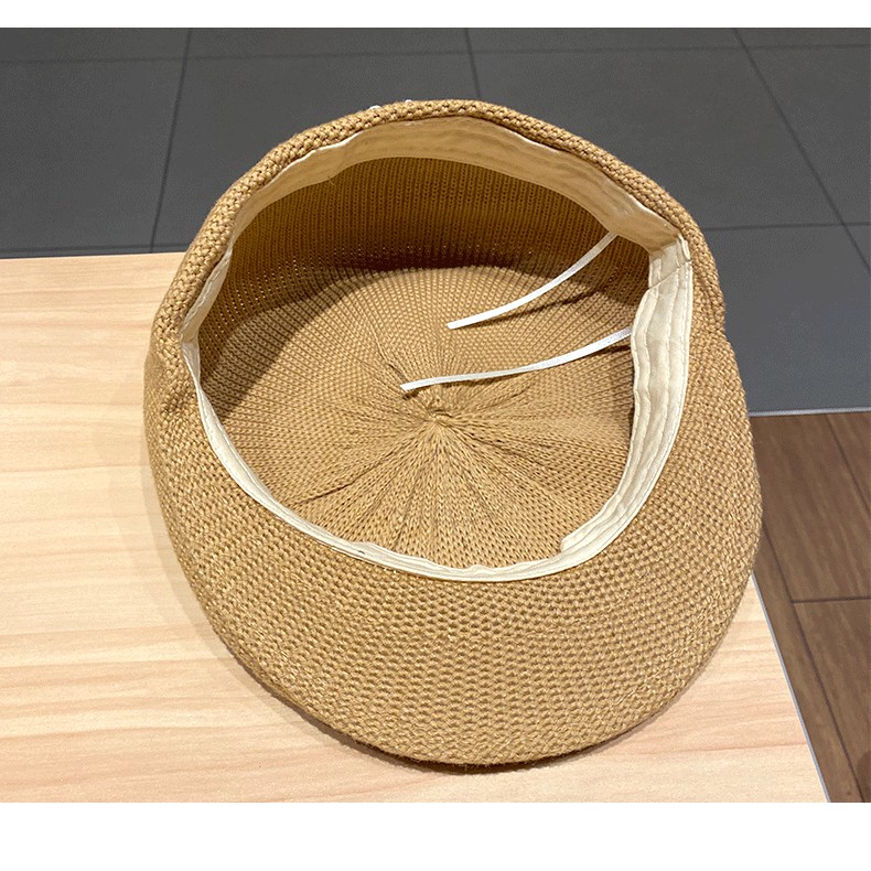 Mũ Beret Dệt Kim In Chữ Đơn Giản Thoáng Khí Thời Trang Xuân Hè Cho Học Sinh Nam Nữ