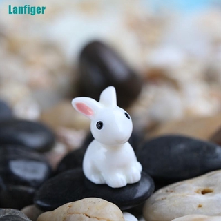 Set 2 Đồ trang trí Thỏ Mini Trang Trí Sân Vườn