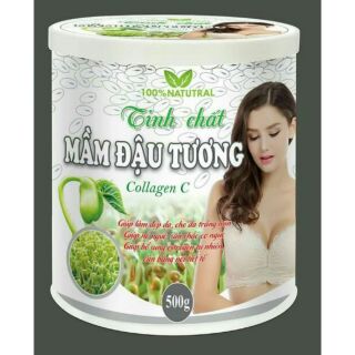 Tinh chất mầm đậu tương collagen c hộp 500g date 2021