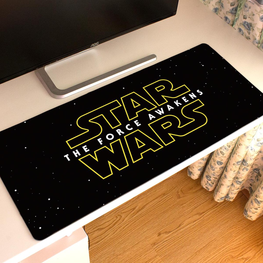 Tấm Lót Chuột Và Bàn Phím Cỡ Lớn In Hình star wars Độc Đáo