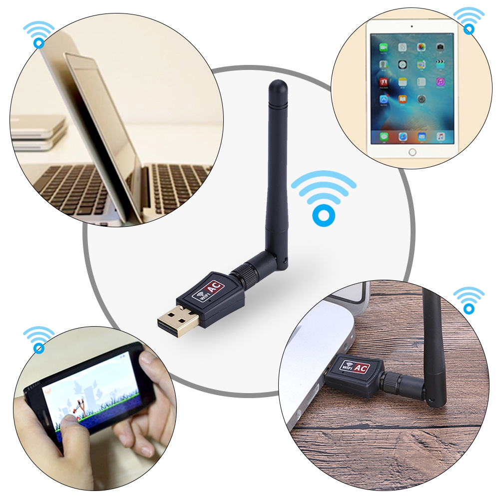 USB truyền phát wifi 600Mbps băng tần kép 2.4/5G | BigBuy360 - bigbuy360.vn