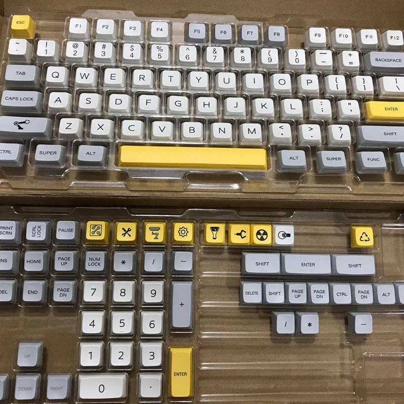 Heavy Industry Keycap 127 Keys PBT Dye-Sublimation MDA Profile Keycaps for Cherry MX Mechanical Keyboards