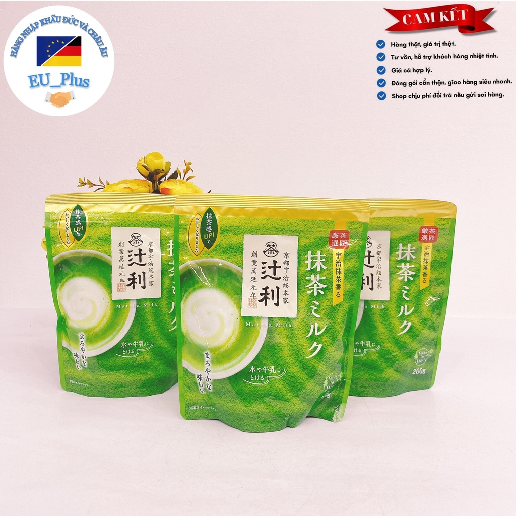 Bột trà xanh Matcha Milk Nhật 190g - pha uống liền