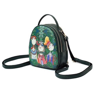 Ba lô hoạ tiết rừng xanh 3 cô gái nga