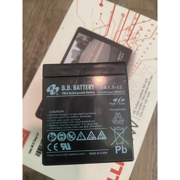 Ắc Quy Khô B.B.Battery 12V-5Ah - BP5-12FR