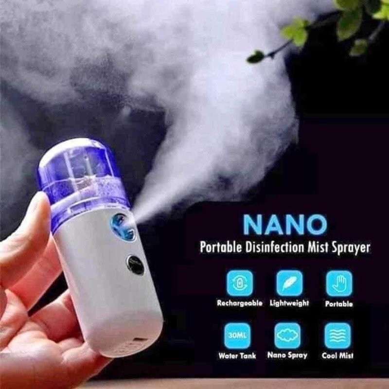 Máy xông hơi mặt mini máy phun sương xịt khoáng Nano