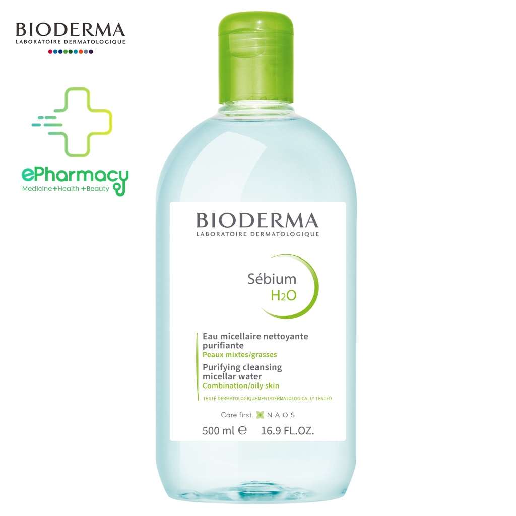 Nước tẩy trang Bioderma cho da nhạy cảm - Bioderma Sensibio + Sebium H2O CHÍNH HÃNG