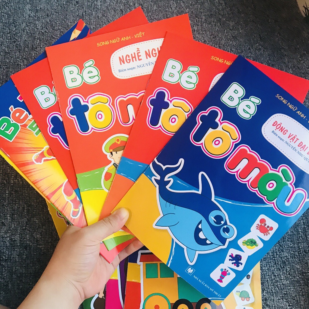 Combo 10 vở tập tô cho bé 3-5 tuổi