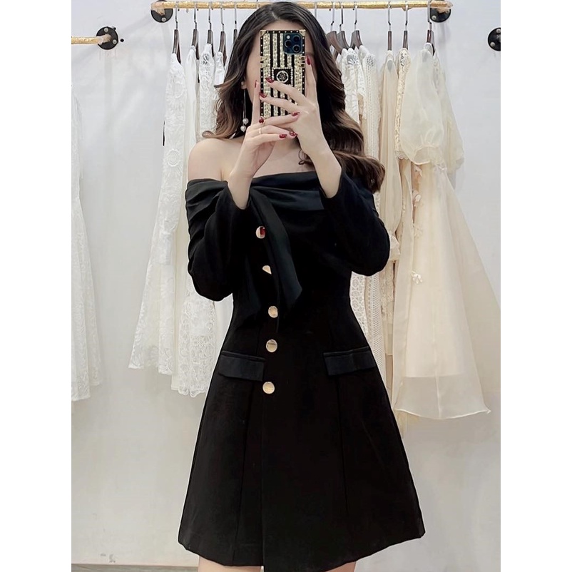 VÁY TRỄ VAI THIẾT KÉ V2166 - DOLCE VIVA COLLECTION PHÂN PHỐI CHÍNH THỨC