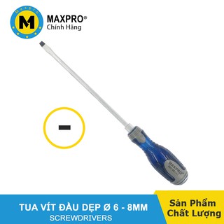 Tua Vít Đóng Cán Đầu Dẹp MAXPRO Có Từ Tính Đường Kính Phi 6 và 8MM - 9913TD