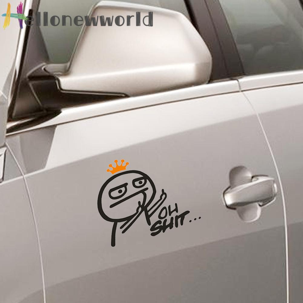 Sticker Phản Quang Dán Kính Chắn Gió Sau Xe Hơi X-039 Vui Nhộn