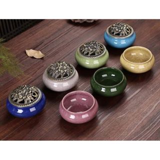Lư gốm men rạn