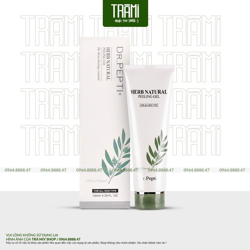 [CHÍNH HÃNG] Tẩy Tế Bào Chết Dạng Gel Chiết Xuất Thảo Dược Dr Pepti+ Herb Natural Peeling Gel 130ml Hàn Quốc.