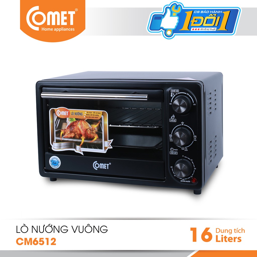 Lò nướng điện đa năng 16 lít Comet CM6512