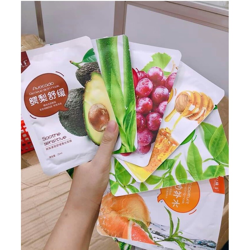 Combo 10 Mặt nạ trái cây cao cấp